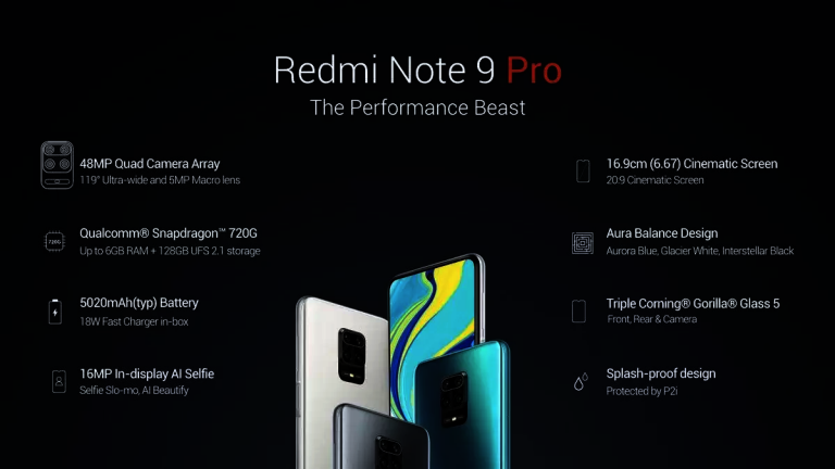 Redmi Note 9 Pro Price in Nepal; 5020mAh battery, SD 720G under 30000