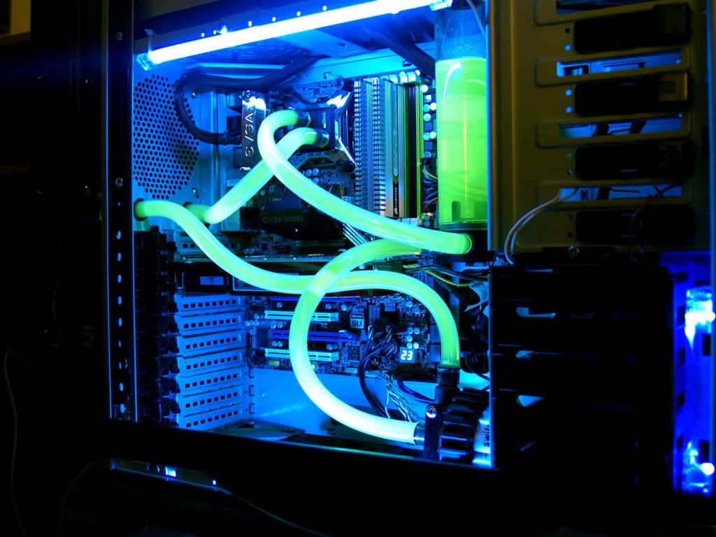 water cooling system in gaming PC