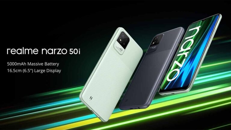 Realme Narzo 50i: A new Narzo smartphone with a massive battery of 5,000mAh