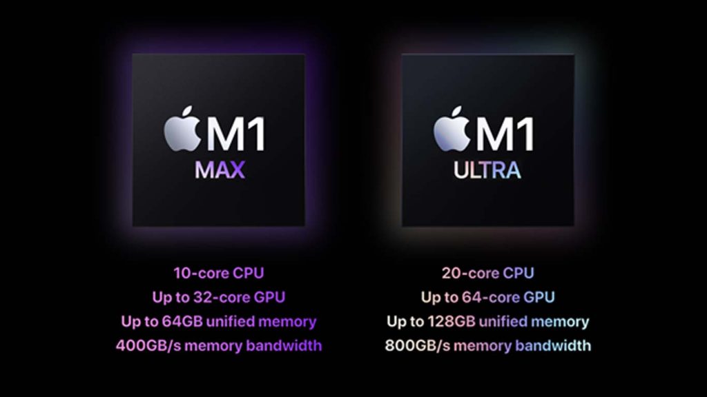 Apple Mac studio M1 Chip Options
