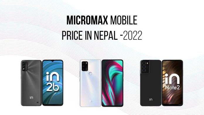 micromax Mobile Price in Nepal -2022_